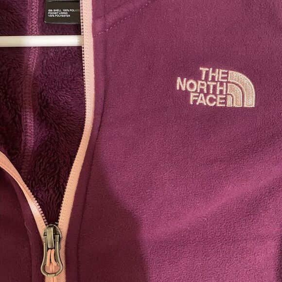The North Face Womens Full Zip Soft Shell Fleece Lined Size XS Small Cranberry - Picture 8 of 8